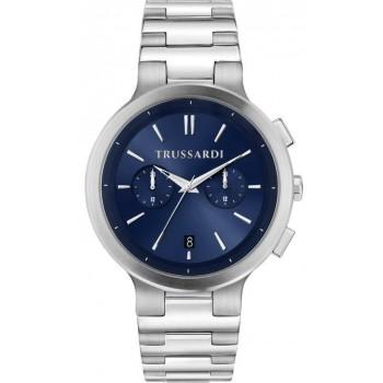 TRUSSARDI Loud - R2453164004,  Silver case with Stainless Steel Bracelet