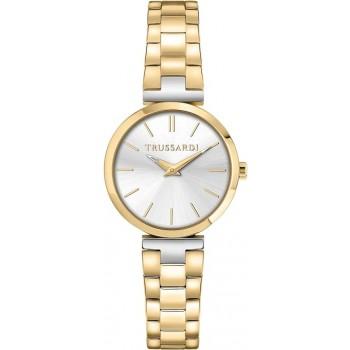 TRUSSARDI Loud - R2453164507,  Gold case with Stainless Steel Bracelet