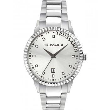 TRUSSARDI T-Bent - R2453141004,  Silver case with Stainless Steel Bracelet