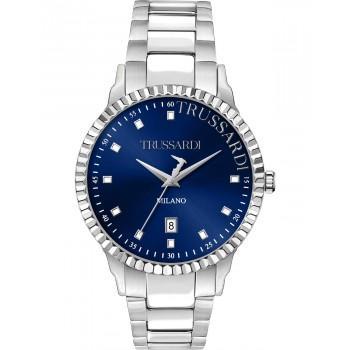 TRUSSARDI T-Bent - R2453141007,  Silver case with Stainless Steel Bracelet