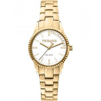TRUSSARDI T-Bent - R2453144504,  Gold case with Stainless Steel Bracelet