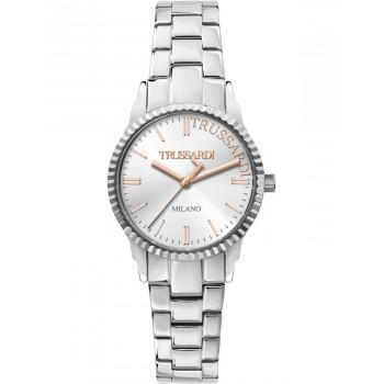 TRUSSARDI T-Bent - R2453144506,  Silver case with Stainless Steel Bracelet