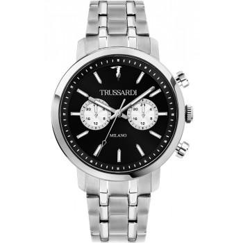 TRUSSARDI T-Couple- R2453147003,  Silver case with Stainless Steel Bracelet