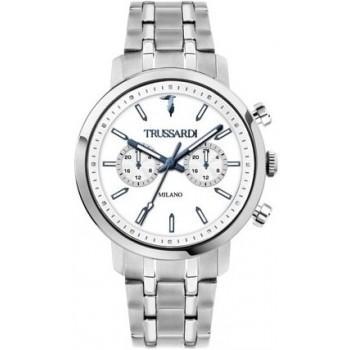 TRUSSARDI T-Couple- R2453147004,  Silver case with Stainless Steel Bracelet