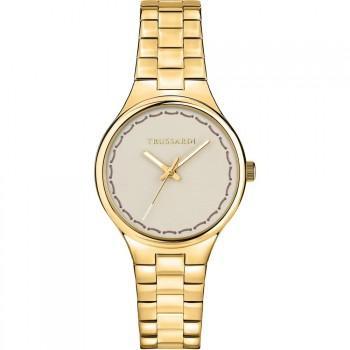 TRUSSARDI T-Essenza - R2453172501,  Gold case with Stainless Steel Bracelet