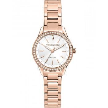 TRUSSARDI T-Sky Crystals - R2453151503,  Rose Gold case with Stainless Steel Bracelet
