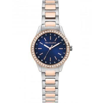 TRUSSARDI T-Sky Crystals - R2453151507,  Silver case with Stainless Steel Bracelet