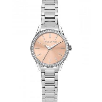 TRUSSARDI T-Sky Crystals - R2453151521,  Silver case with Stainless Steel Bracelet