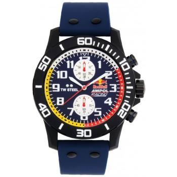 TW STEEL Carbon Red Bull Ampol Racing Chronograph - CA6,  Black case with Blue Rubber Strap