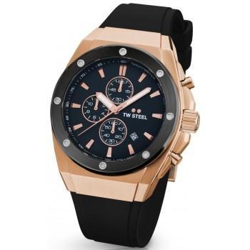 TW STEEL CEO Tech Chronograph  - CE4103,  Rose Gold case with Black Leather Strap