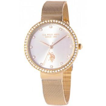U.S. POLO Camille Crystal - USP8110YG ,  Gold case with Stainless Steel Bracelet
