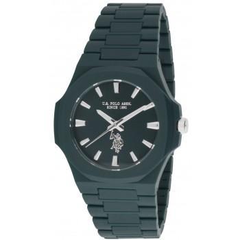 U.S. POLO Gabriel Men's - USP7296GR,  Dark Green case with Plastic Bracelet