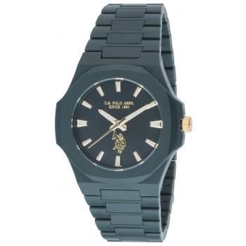 U.S. POLO Gabriel Men's - USP7299GR,  Dark Green case with Plastic Bracelet