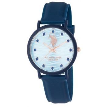 U.S. POLO Lucy Crystal - USP8266LB, Blue case with Blue Rubber Strap