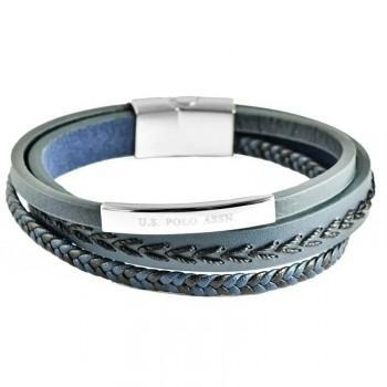 U.S. POLO Βραχιόλι από Aνοξείδωτο ατσάλι Blue JW9269BR
