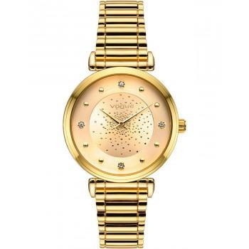 VOGUE Bind Crystals - 610242  Gold case with Stainless Steel Bracelet