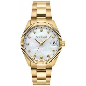 VOGUE Reina Crystals - 614143, Gold case with Stainless Steel Bracelet
