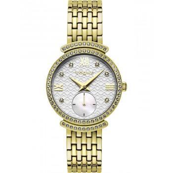 VOGUE Saint Tropez Crystals - 612741  Gold case with Stainless Steel Bracelet