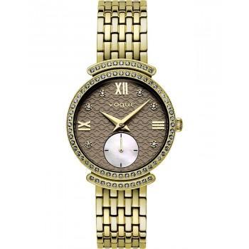 VOGUE Saint Tropez Crystals - 612742  Gold case with Stainless Steel Bracelet